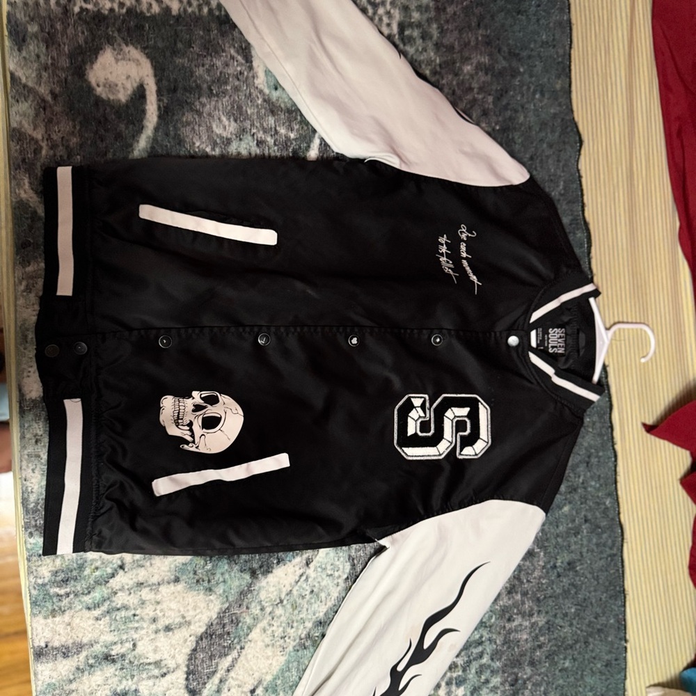Black and White Varsity Jacket